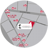 mapa del Campus Princesa Nebrija