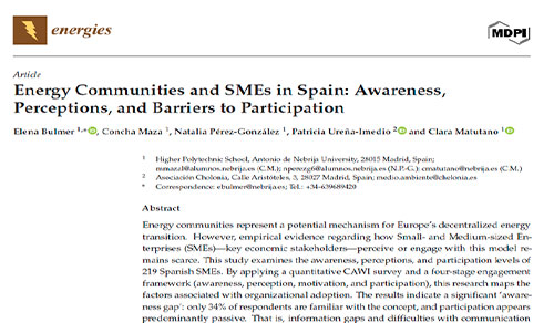 Energy Communities and SMEs in Spain