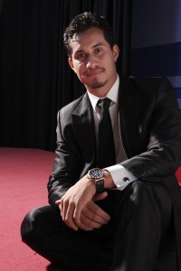 Ángel Gabriel Rebellado en el plató de televisión de la Universidad Nebrija