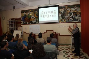 Lección inaugural del arquitecto Sánchez Lampreave para alumnos de Arquitectura