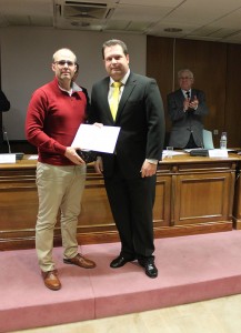 COITIM otorga un Premio al Trabajo Fin de Grado al alumno de Nebrija Fernando Beltrán