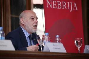 Manuel Maza, magistrado del Tribunal Supremo, participa en un desayuno jurídico en la Universidad Nebrija