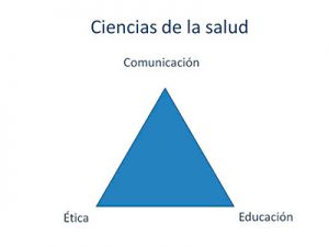 Triángulo de la excelencia del profesional de la salud