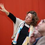 Encuentro en la Universidad Nebrija con Elena Martín, responsable del departamento de Conservación del Museo Jorge Oteiza.