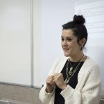 Irene G Punto, poeta, periodista y profesora de Escritura Creativa, impartió una masterclass con motivo del XIII Certamen Literario de Relato Breve Alonso Zamora Vicente.