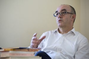 El teórico y critico de arte Alfonso de la Torre visita la Universidad Nebrija