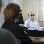 El teórico y critico de arte Alfonso de la Torre visita la Universidad Nebrija