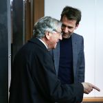 Rafael Moneo charla con Emanuel Christ