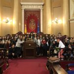 Los alumnos de Comunicación Corporativa, Protocolo y Organización de Eventos en su visita al Senado