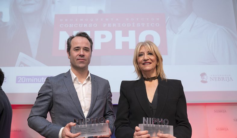 Los periodistas Encarna Samitier y Javier Chicote, Premios Nipho 2024