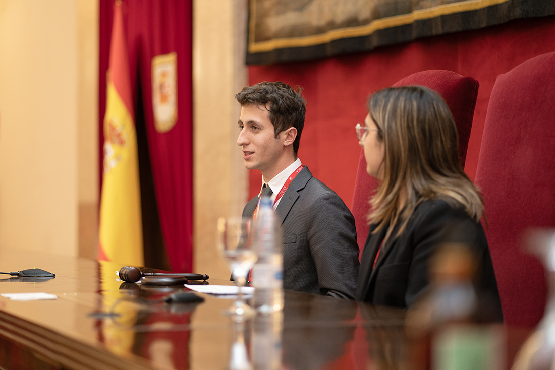Luis Lafuente y Tomás Santucho, coordinadores del Nebrija MUN