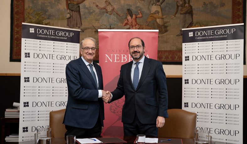 Alumnos de la Universidad Nebrija realizarán sus prácticas en la red de clínicas de DONTE GROUP