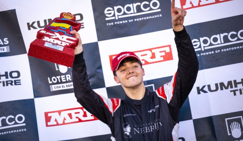 El piloto de Nebrija Diego Martínez, campeón de España de Rallycross