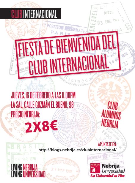 Fiesta de bienvenida, Feb. 2012- Club Internacional